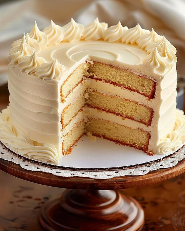 our top best selling cakes - classic vanilla layered cake from home bakery
